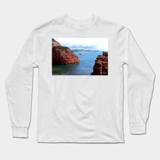 Ladram Bay Jurassic Coast Devon England Long Sleeve T-Shirt